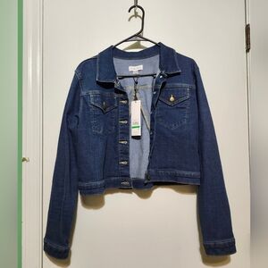 CALVIN KLIEN Denim Jean Jacket Size Large NWT